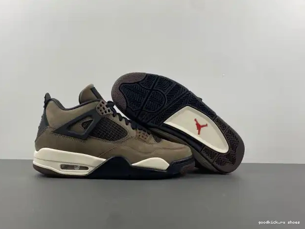 Retro Scott Jordan AJ4-882335 Brown 4 TS Air x Travis 0326
